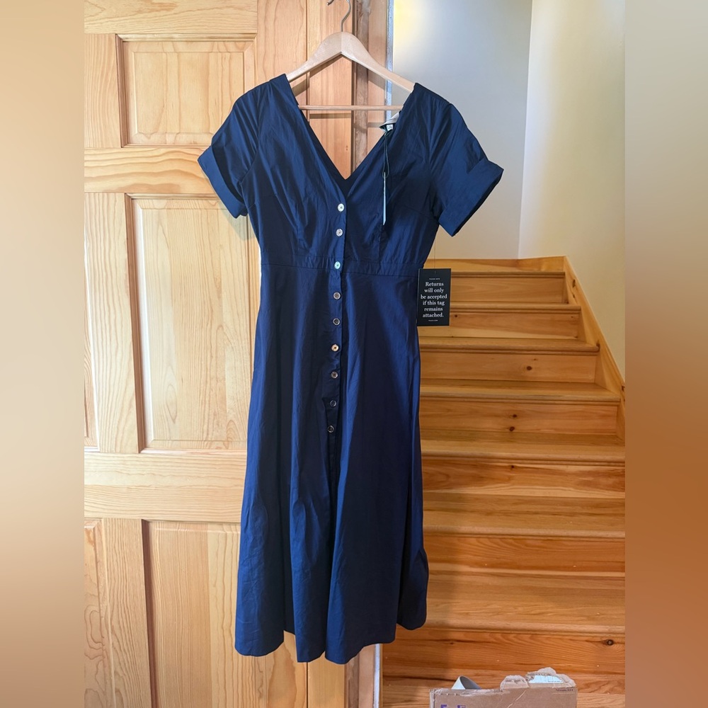 Tuckernuck Kate navy blue midi dress NWT, size small